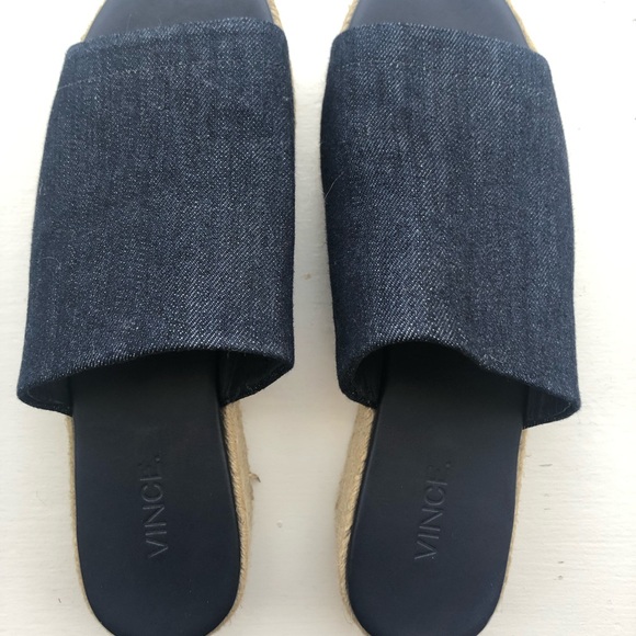 Vince Denim Platform Espadrilles - Picture 2 of 5